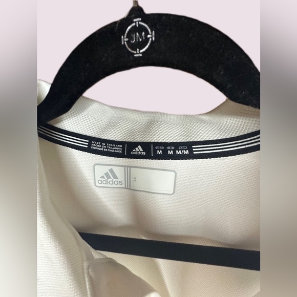 VTG Men's Adidas‎ Climalite Michigan Wolverines White Performance Polo Men's - Picture 3 of 12